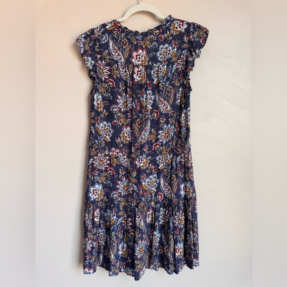 Velvet by Graham & Spencer Floral Mini Dress - Blue and Red - Picture 4 of 10